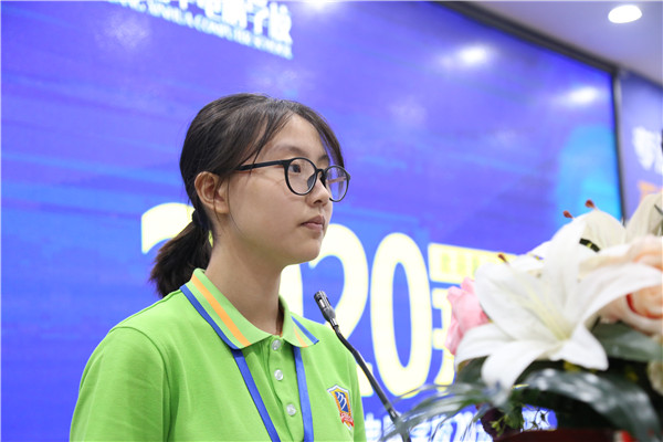 學(xué)生代表講話